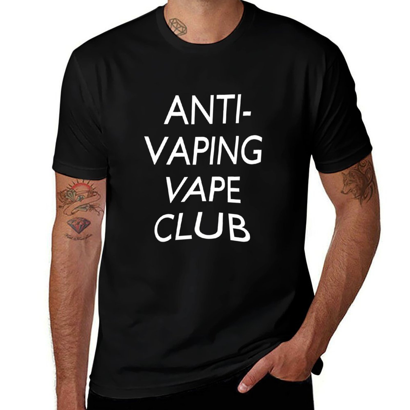 Quick Vape - Anti-Vaping Vape Club T-Shirt Sporty Casual