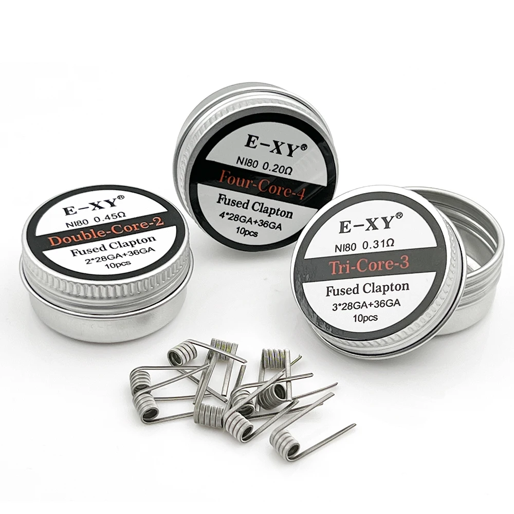 Vape Accessory - 10pcs/box Ni80 Prebuilt Coil 28GA 36GA