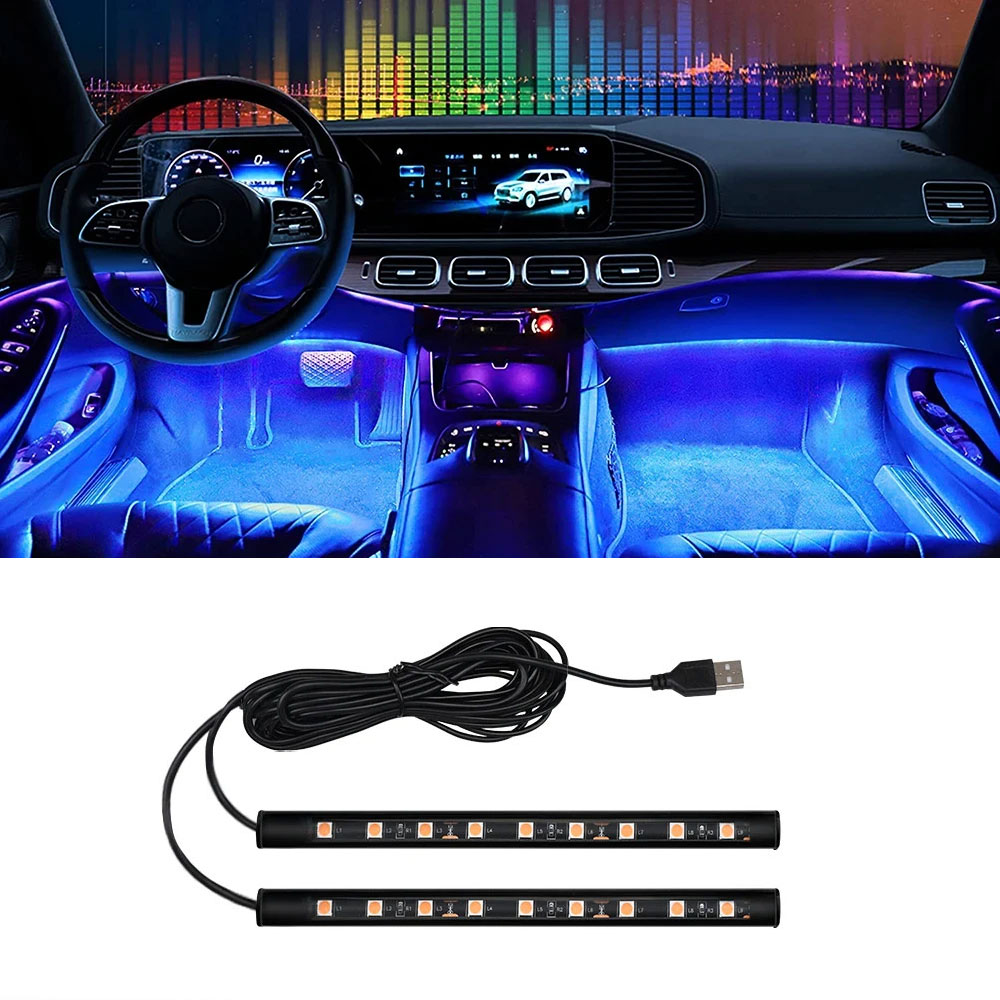 Car Neon Light Foot Light LED  - Vape Decoration ulasan dan harga