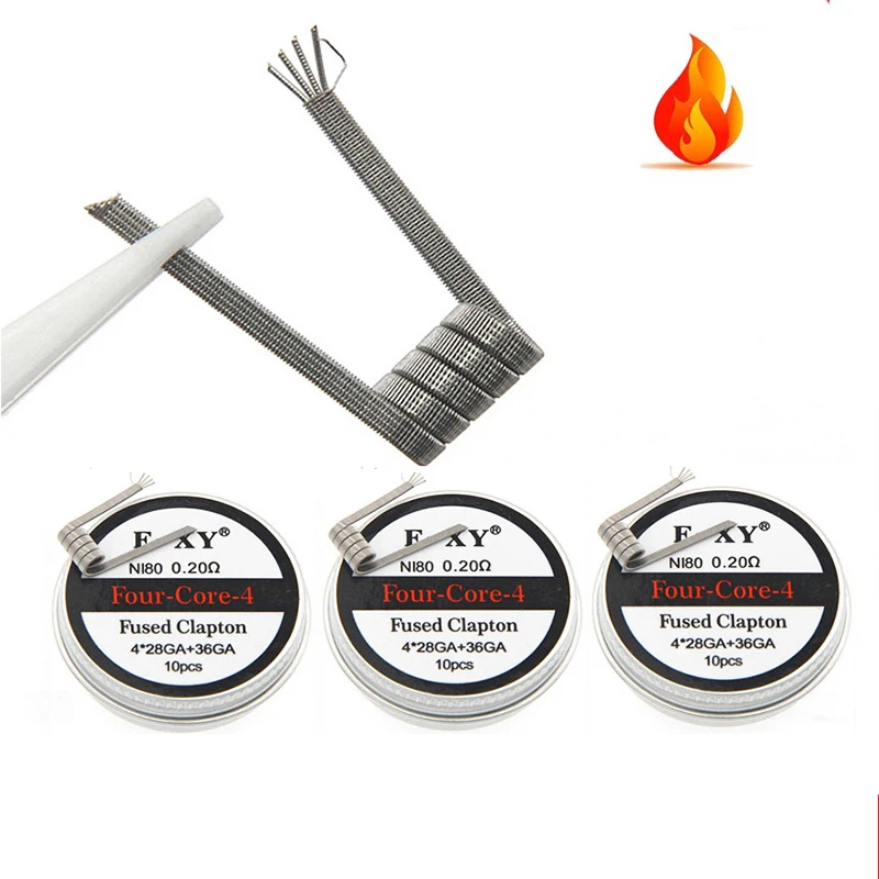 10pcs/box Ni80 Prebuilt Coil 2 - Vape Accessory ulasan dan harga
