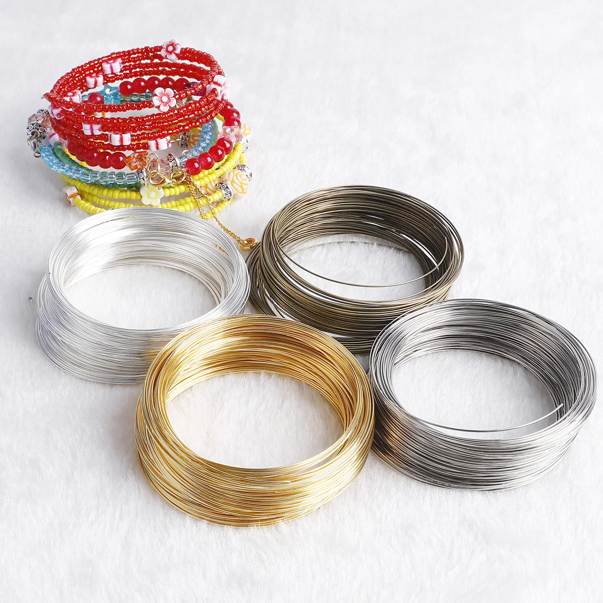 100Loops 0.6mm Memory Wire Bra - Coil Building Kit ulasan dan harga