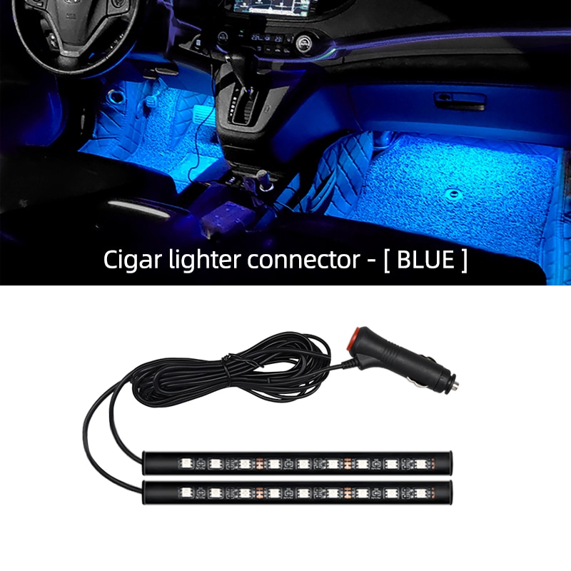Car Neon Light Foot Light LED  - Vape Decoration ulasan dan harga