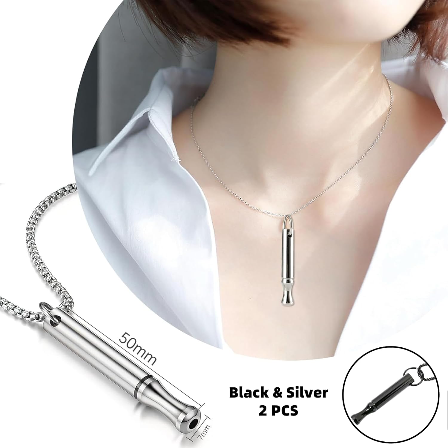 Titanium Steel Breathing Neckl - Vape Accessory ulasan dan harga