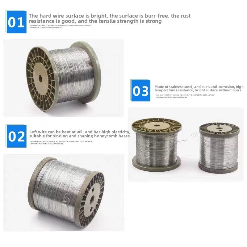 100m/lot 0.1mm 0.2mm 0.3mm 0.4 - Stainless Wire Ss316 ulasan dan harga