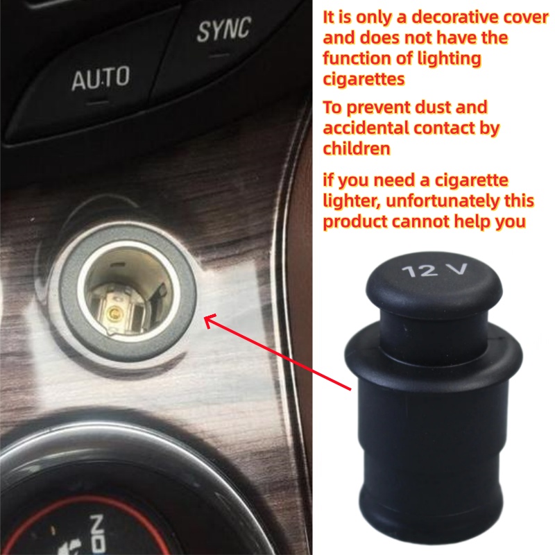 12V Car Cigarette Lighter Dust - Vape Decoration ulasan dan harga